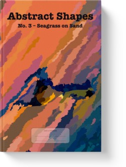 'Abstract Shapes No. 3 - Seagrass on Sand' - a lined notebook/journal by Vlavoy. 'Go to Amazon' link.
