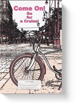 'Come On! Go for a Cruise!' A lined notebook by Vlavoy. 'Go to Amazon' link.