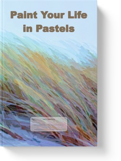 'Paint Your Life in Pastels' - a low-content notebook by Vlavoy. 'Go to Amazon' link.