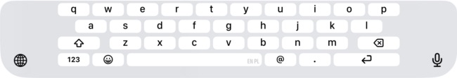 smartphone keyboard