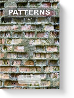 'Patterns No. 1' - a lined notebook, journal, composition notebook by Vlavoy. 'Go to Amazon' link.