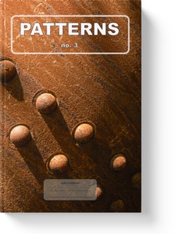 'Patterns no. 3 - a lined notebook, journal, composition notebook by Vlavoy. 'Go to Amazon' link.